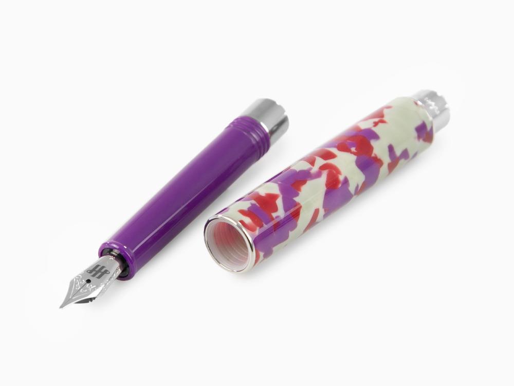 Montegrappa Gnomo Obsession Midnight Fountain Pen, Purple, ISGNO-AL