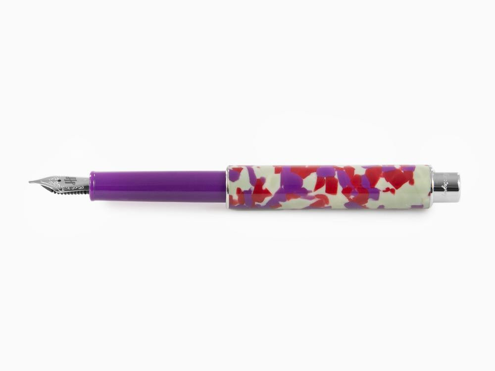 Montegrappa Gnomo Obsession Midnight Fountain Pen, Purple, ISGNO-AL