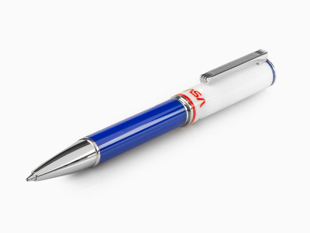 Montegrappa NASA Atlantis Ballpoint pen, Resin, Blue, Stainless Steel, ISN1RBBP