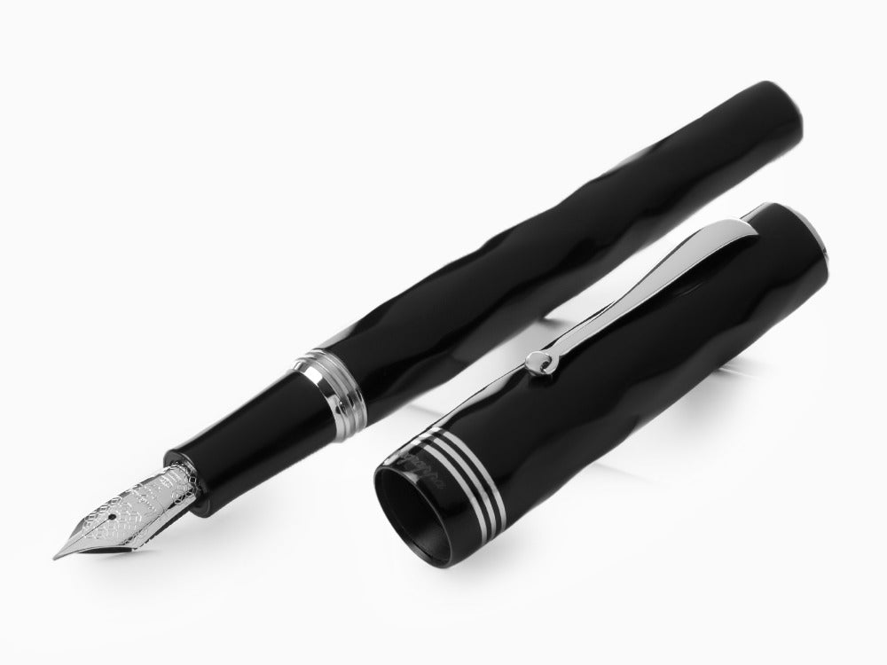 Montegrappa Brenta Fountain Pen, Black, 14k Gold, ISRBT-4C