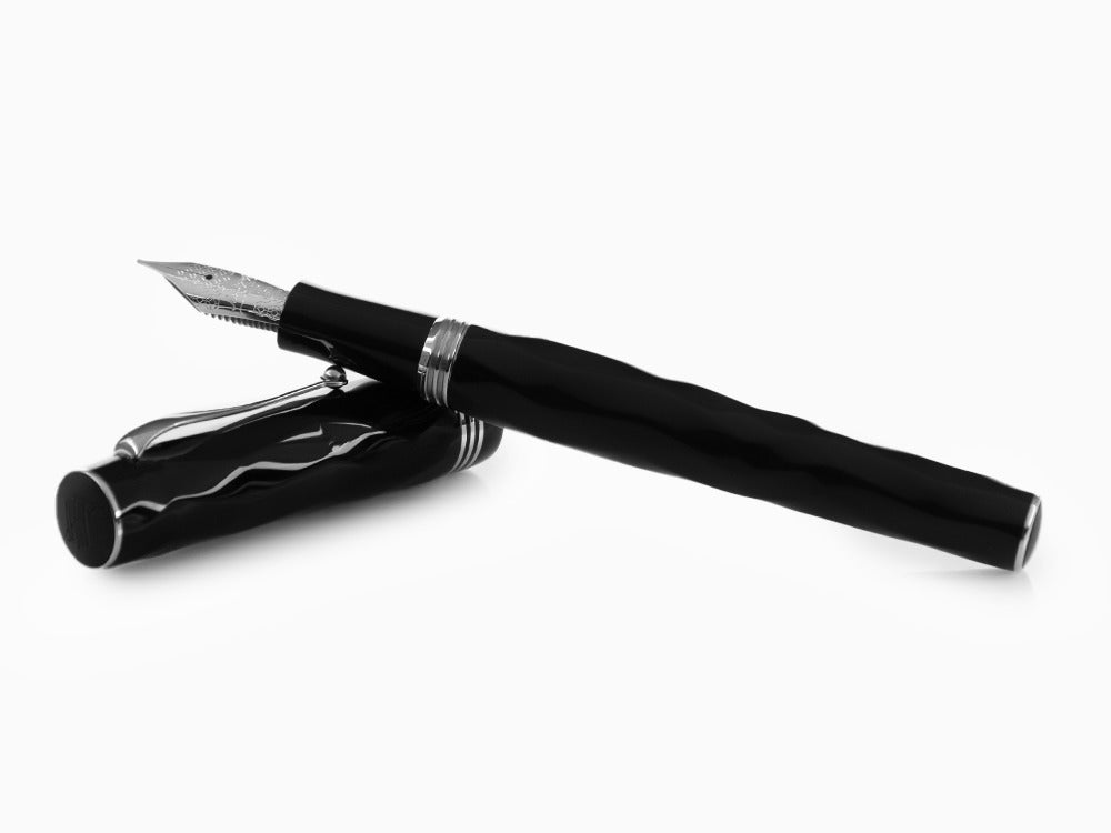 Montegrappa Brenta Fountain Pen, Black, 14k Gold, ISRBT-4C