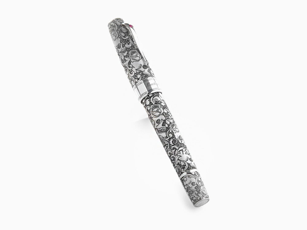 Montegrappa Skulls & Roses Fountain Pen, Limited Edition, ISSKN-SE