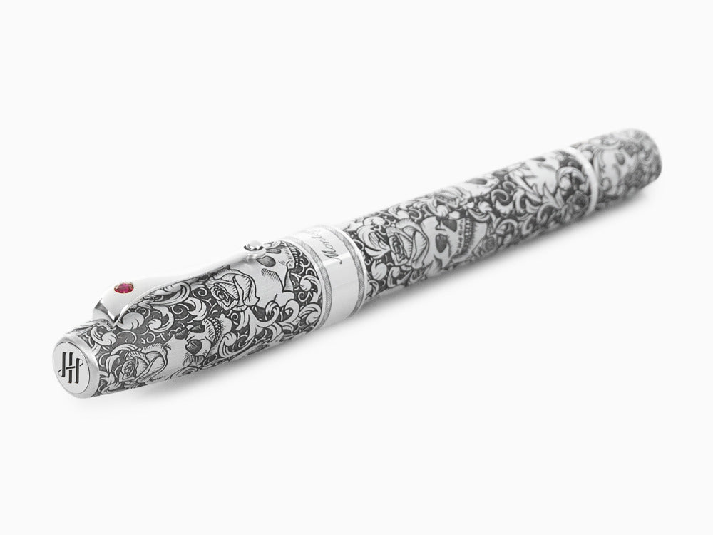 Montegrappa Skulls & Roses Fountain Pen, Limited Edition, ISSKN-SE