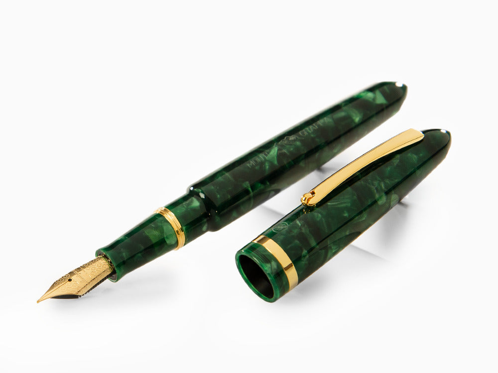 Montegrappa Venetia Vintage Conifer Fountain Pen,Steel, ISVEN-AG