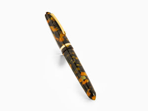 Montegrappa Venetia Havana Amber Fountain Pen, Amber, Steel, ISVEN_AO