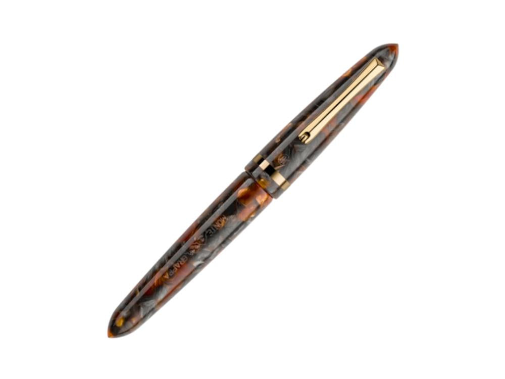 Montegrappa Venetia Plume Agate Fountain Pen, 14k Flex Gold, ISVEN-XJ