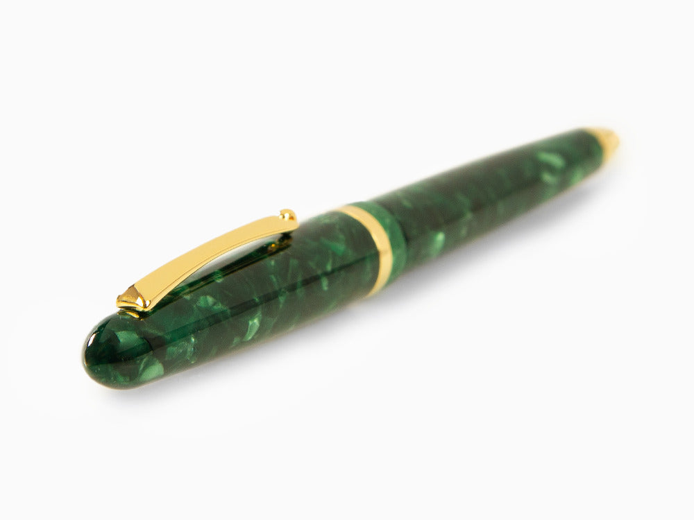 Montegrappa Venetia Vintage Conifer Ballpoint pen, Green, Gold plated, ISVENBAG