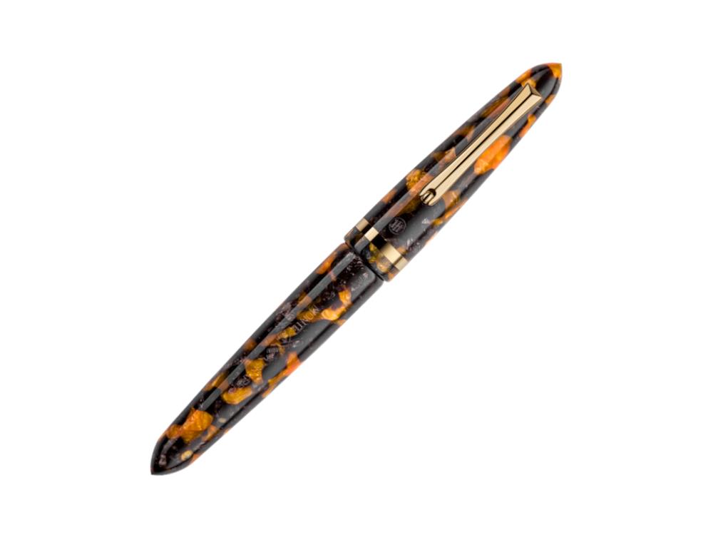 Montegrappa Venetia Havana Amber Fountain Pen, Amber, 14k Gold, ISVEN_4O