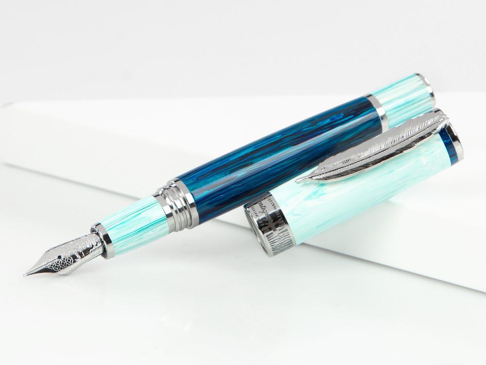 Montegrappa Wild Arctic Fountain Pen, Blue, Limited Edition, ISWDR-AA