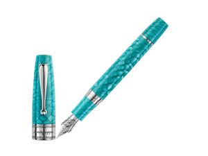 Montegrappa Regal Year Of The Dragon Blue Lagoon Fountain Pen ISYDN-IB-1