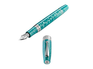 Montegrappa Regal Year Of The Dragon Blue Lagoon Fountain Pen ISYDN-IB-1