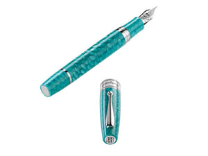 Montegrappa Regal Year Of The Dragon Blue Lagoon Fountain Pen ISYDN-IB-1