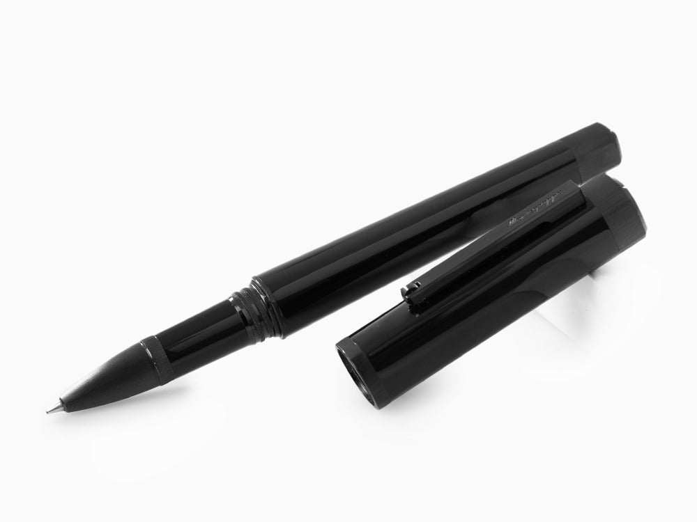 Montegrappa Quattro Rollerball pen, Ultra Black, Acrylic Resin, ISZ4IRIC