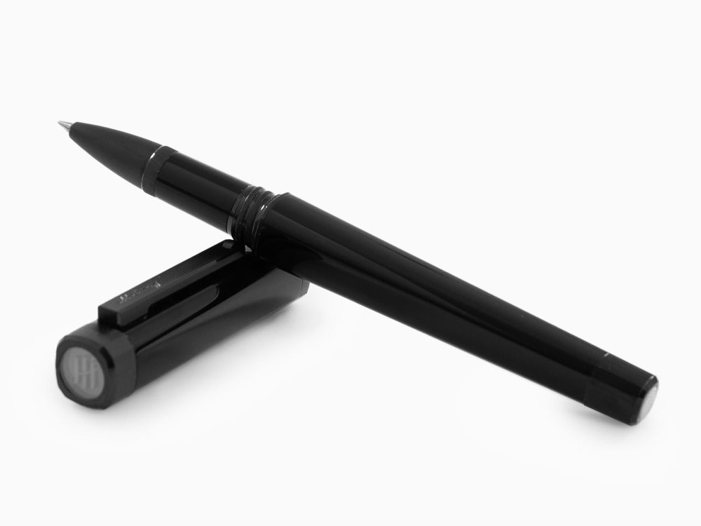 Montegrappa Quattro Rollerball pen, Ultra Black, Acrylic Resin, ISZ4IRIC