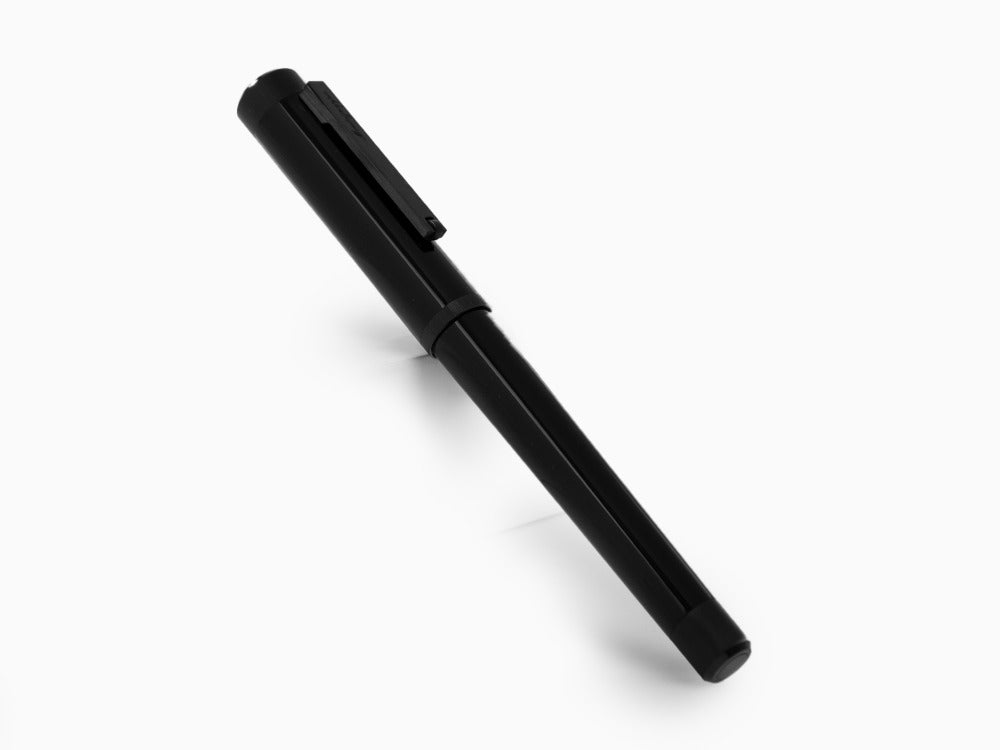 Montegrappa Zero Fountain Pen, Black Resin, Ultra Black, ISZEI-IC