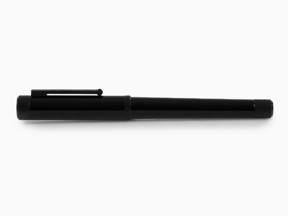 Montegrappa Zero Fountain Pen, Black Resin, Ultra Black, ISZEI-IC