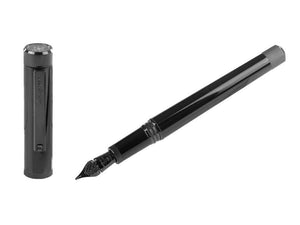 Montegrappa Zero Fountain Pen, Black Resin, Flex, ISZEI-XC