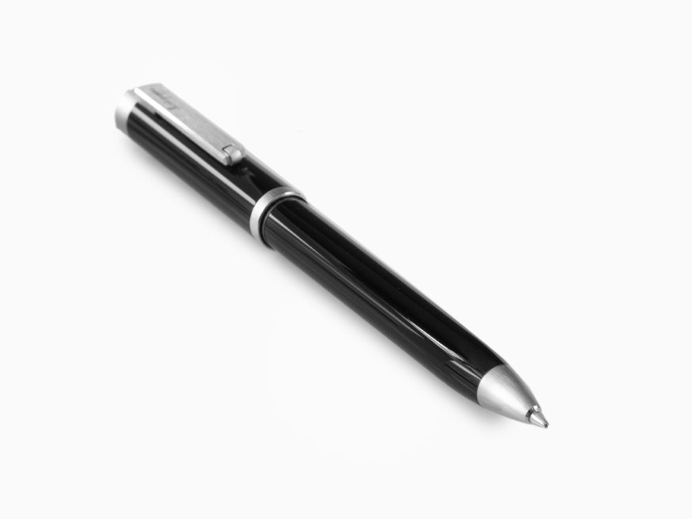 Montegrappa Zero Ballpoint pen, Black Resin, Palladium IP, ISZEIBIP