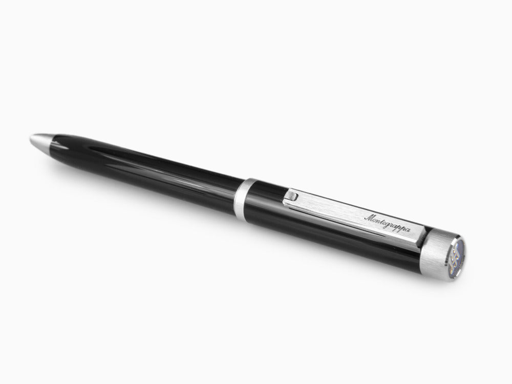 Montegrappa Zero Ballpoint pen, Black Resin, Palladium IP, ISZEIBIP