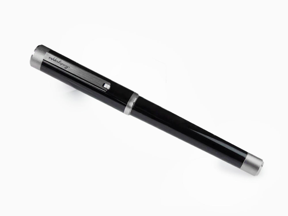 Montegrappa Zero Rollerball pen, Black Resin, Ultra Black, ISZEIRIC