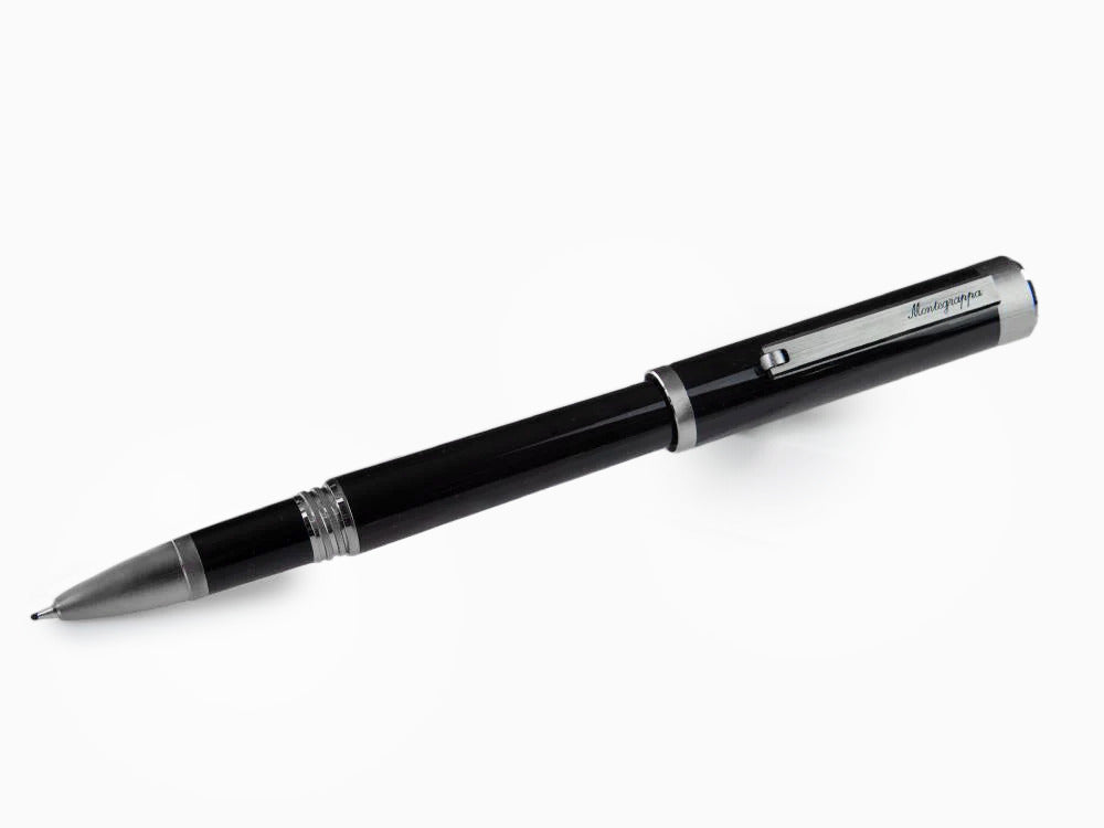 Montegrappa Zero Rollerball pen, Black Resin, Ultra Black, ISZEIRIC