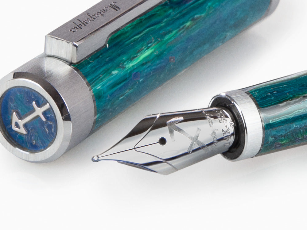 Montegrappa Zero Zodiac Sagittarius Fountain Pen, 14K, LE, ISZEZ-4P-G10