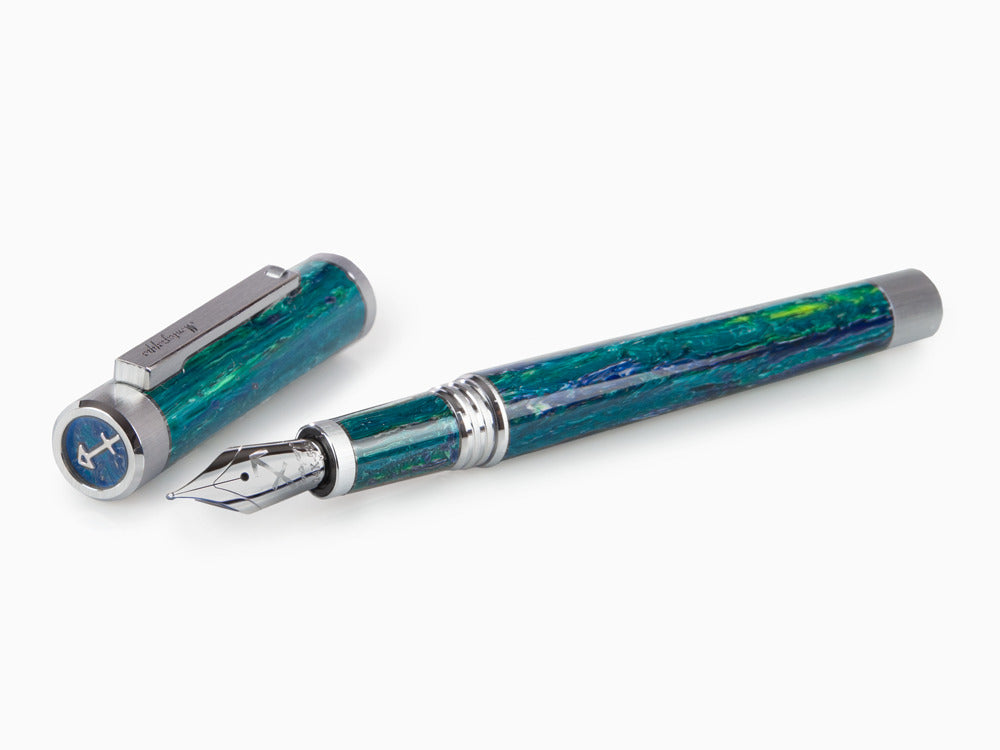 Montegrappa Zero Zodiac Sagittarius Fountain Pen, 14K, LE, ISZEZ-4P-G10