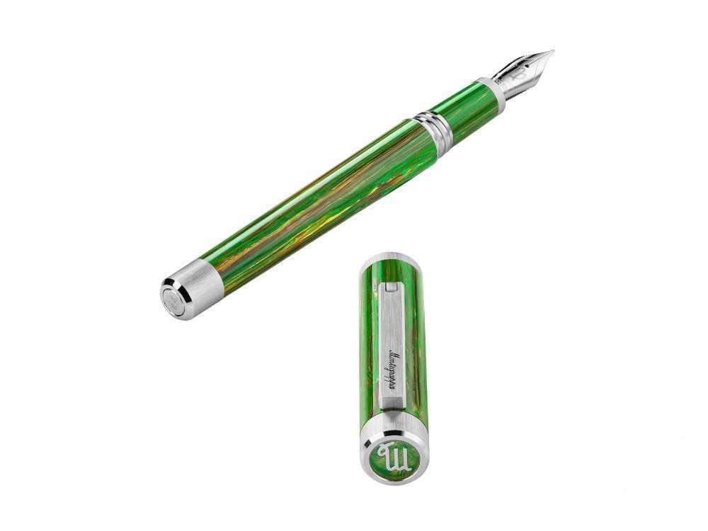 Montegrappa Zero Zodiac Virgo Fountain Pen, 14k, LE, ISZEZ-4P-G8