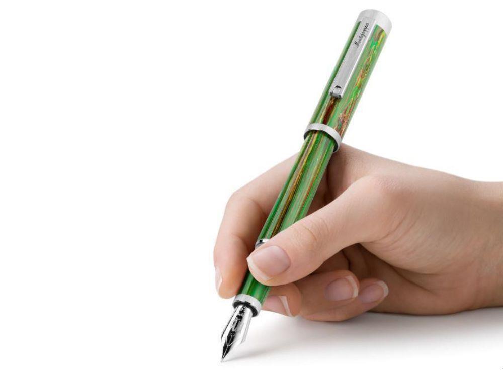 Montegrappa Zero Zodiac Virgo Fountain Pen, 14k, LE, ISZEZ-4P-G8