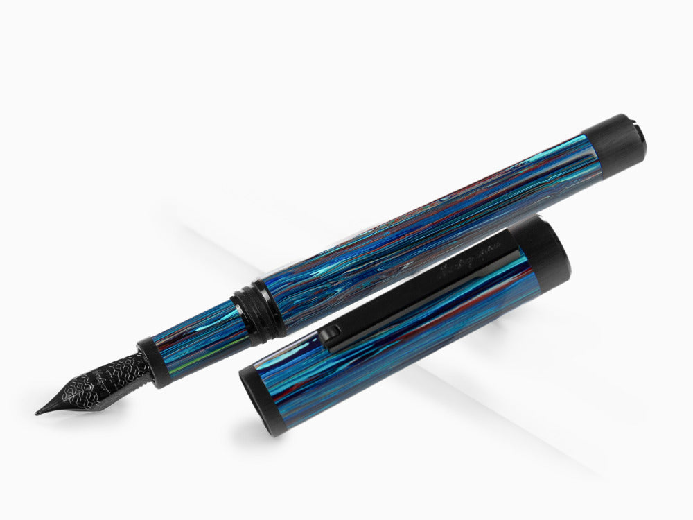 Montegrappa Zero Zodiac Libra Fountain Pen, Steel, ISZEZ-IC-B8