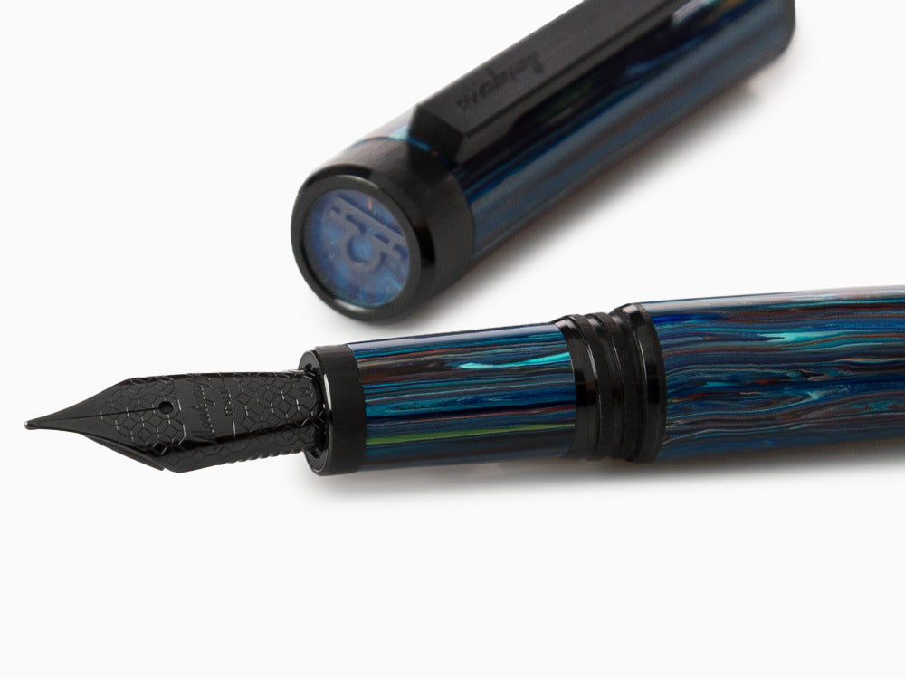 Montegrappa Zero Zodiac Libra Fountain Pen, Steel, ISZEZ-IC-B8