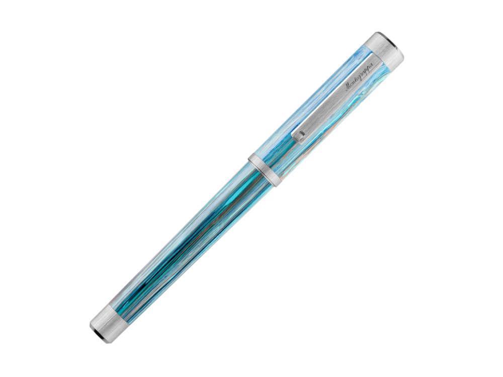 Montegrappa Zero Zodiac Taurus Fountain Pen, Blue, ISZEZ-IP-A1