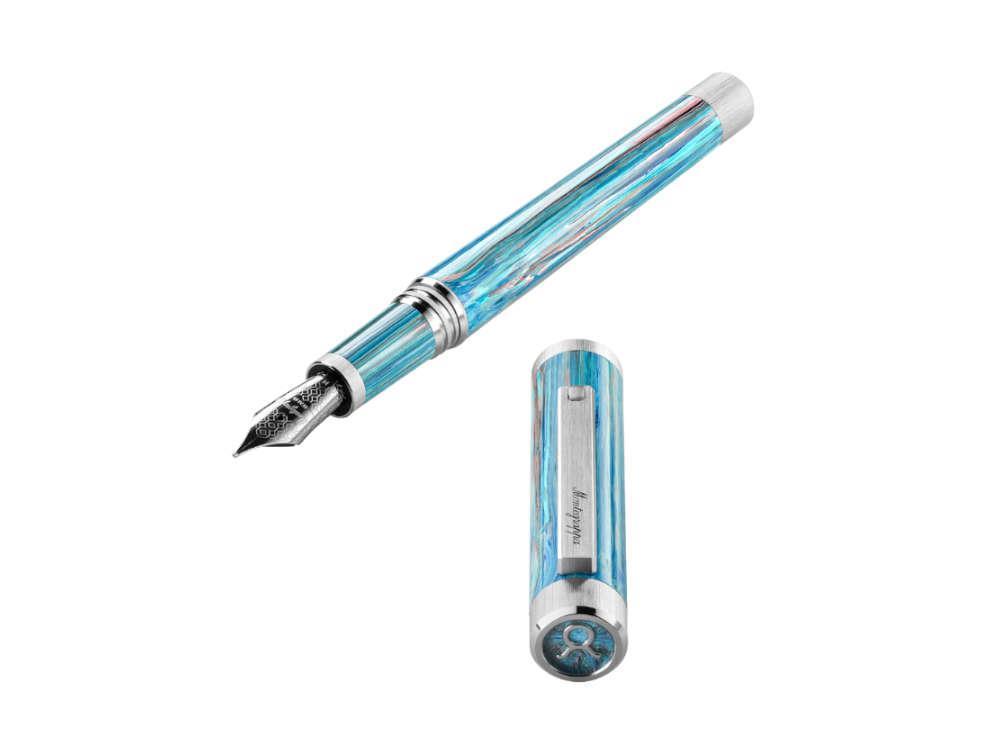 Montegrappa Zero Zodiac Taurus Fountain Pen, Blue, ISZEZ-IP-A1