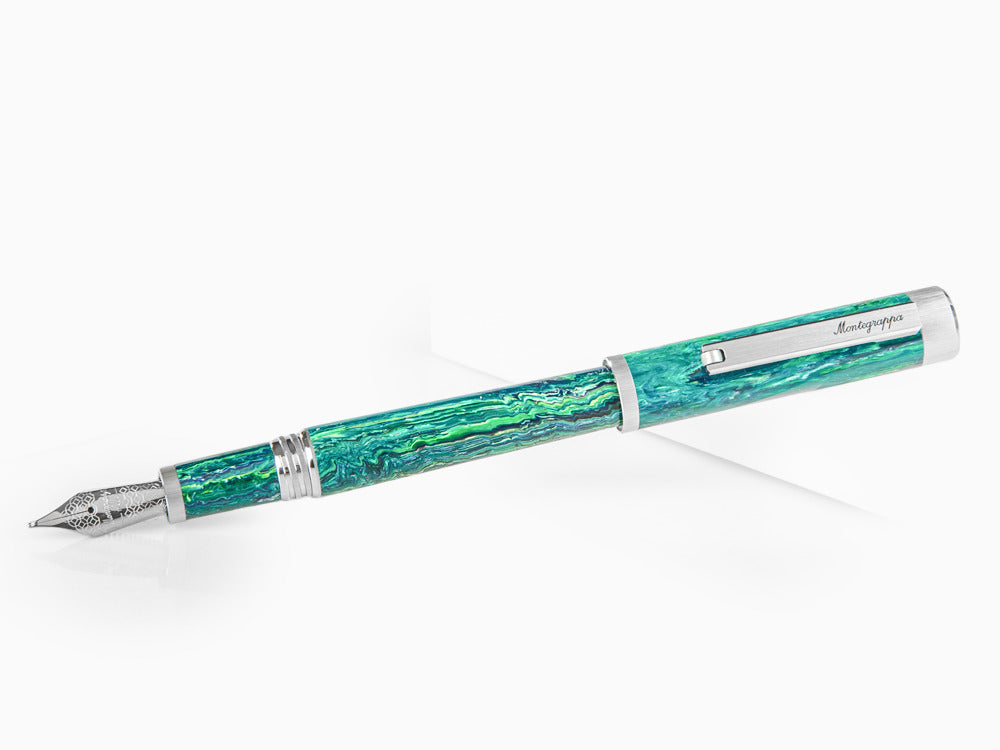 Montegrappa Zero Zodiac Sagittarius Fountain Pen, Steel, ISZEZ-IP-G10