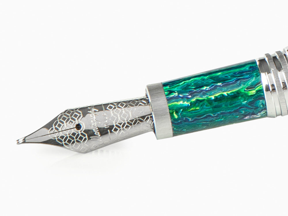 Montegrappa Zero Zodiac Sagittarius Fountain Pen, Steel, ISZEZ-IP-G10