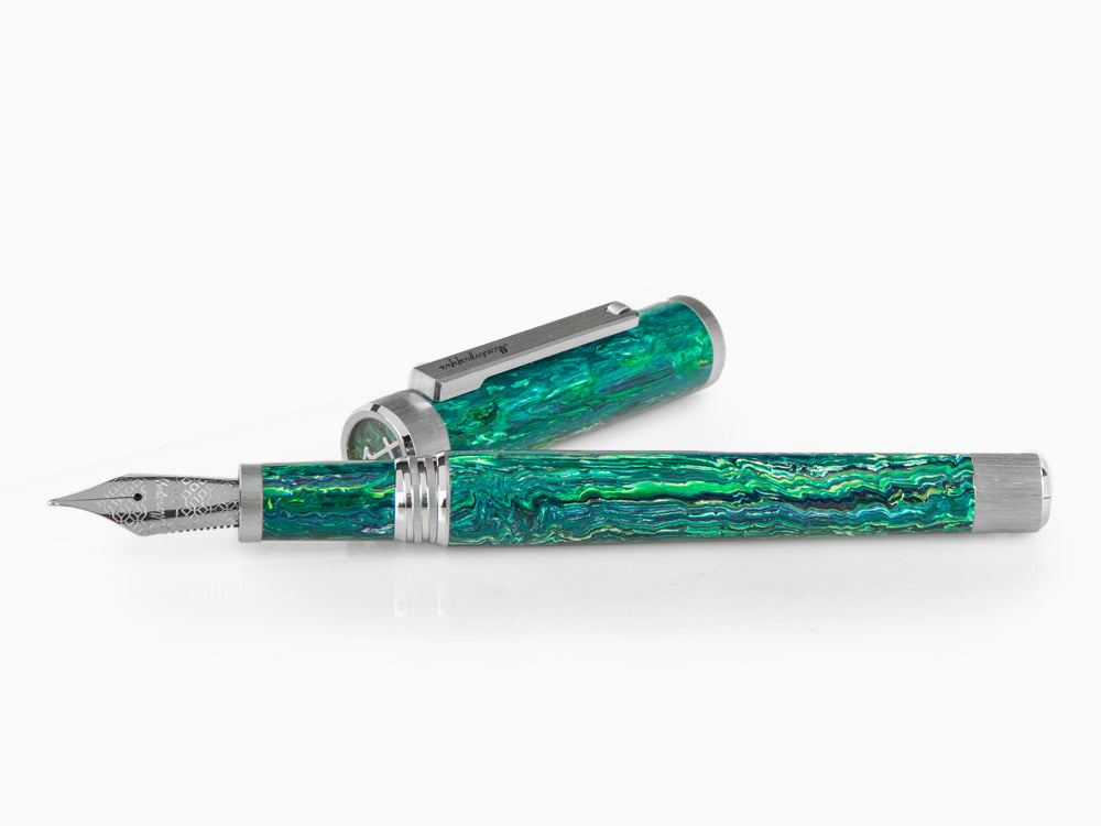 Montegrappa Zero Zodiac Sagittarius Fountain Pen, Steel, ISZEZ-IP-G10