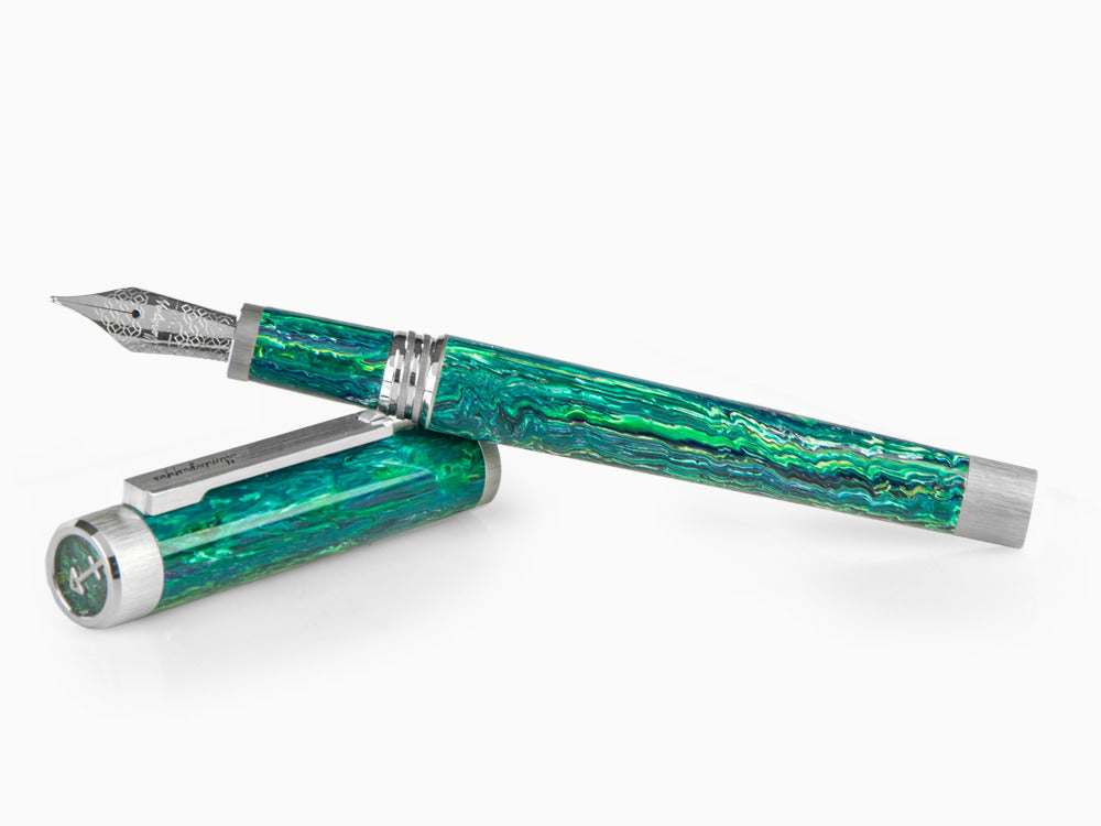 Montegrappa Zero Zodiac Sagittarius Fountain Pen, Steel, ISZEZ-IP-G10