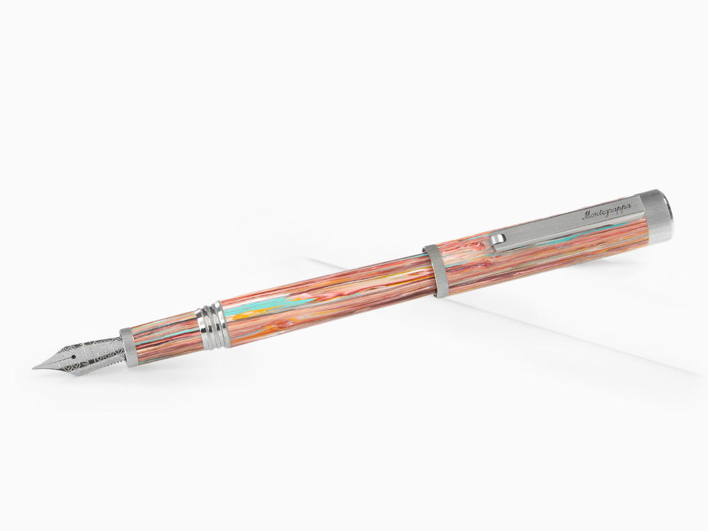 Montegrappa Zero Zodiac Pisces Fountain Pen, Steel, ISZEZ-IP-S2