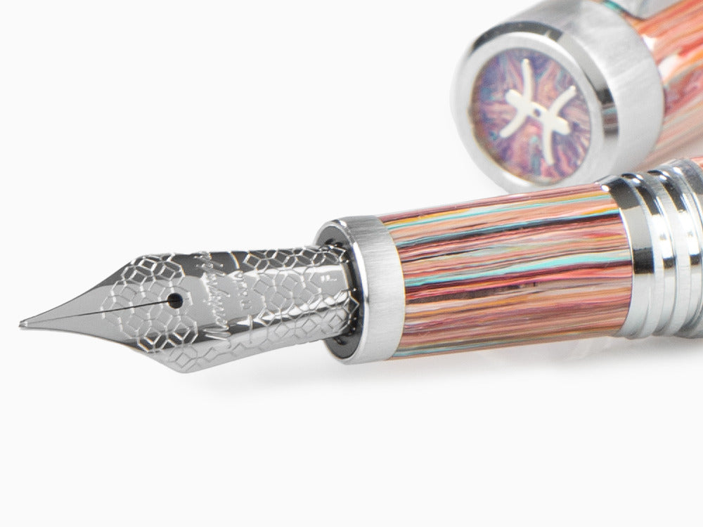 Montegrappa Zero Zodiac Pisces Fountain Pen, Steel, ISZEZ-IP-S2