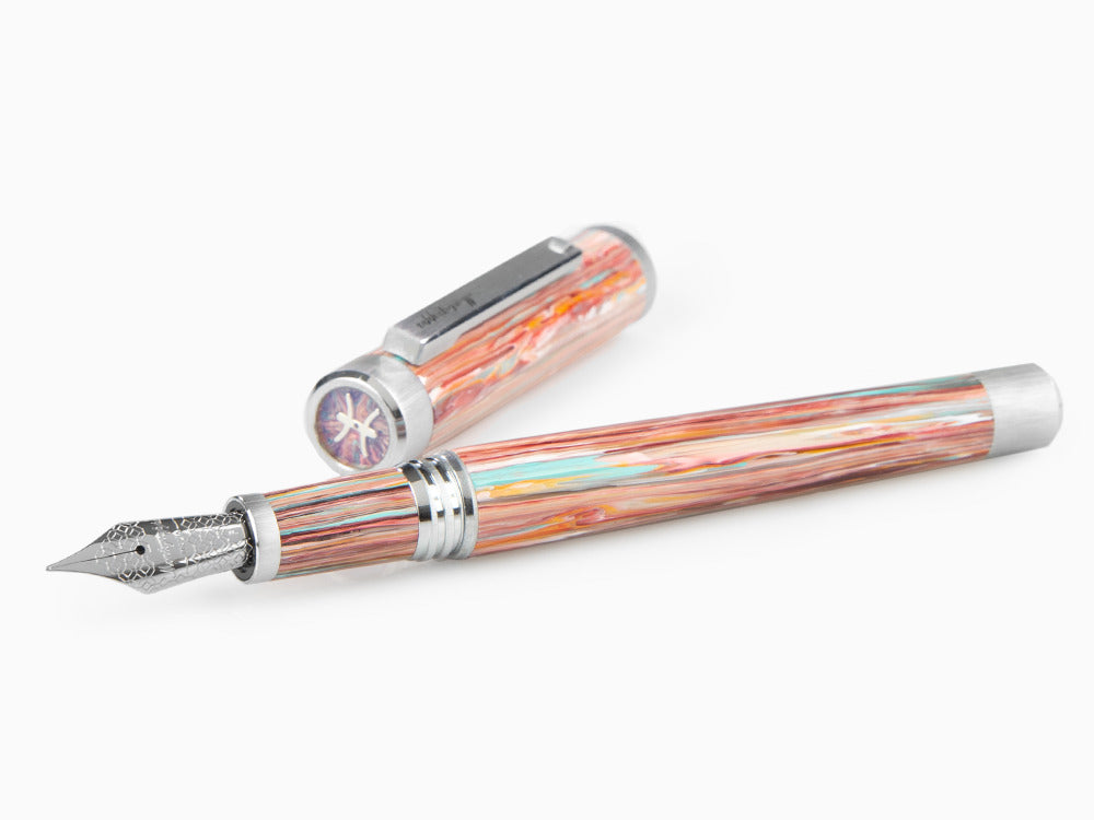 Montegrappa Zero Zodiac Pisces Fountain Pen, Steel, ISZEZ-IP-S2