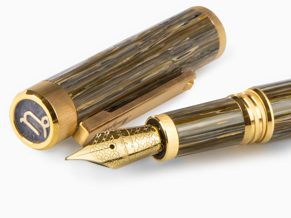 Montegrappa Zero Zodiac Capricorn Fountain Pen, Steel, ISZEZ-IY-M3