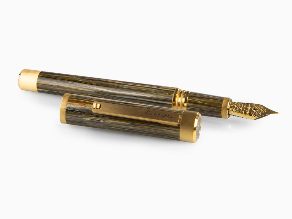 Montegrappa Zero Zodiac Capricorn Fountain Pen, Steel, ISZEZ-IY-M3