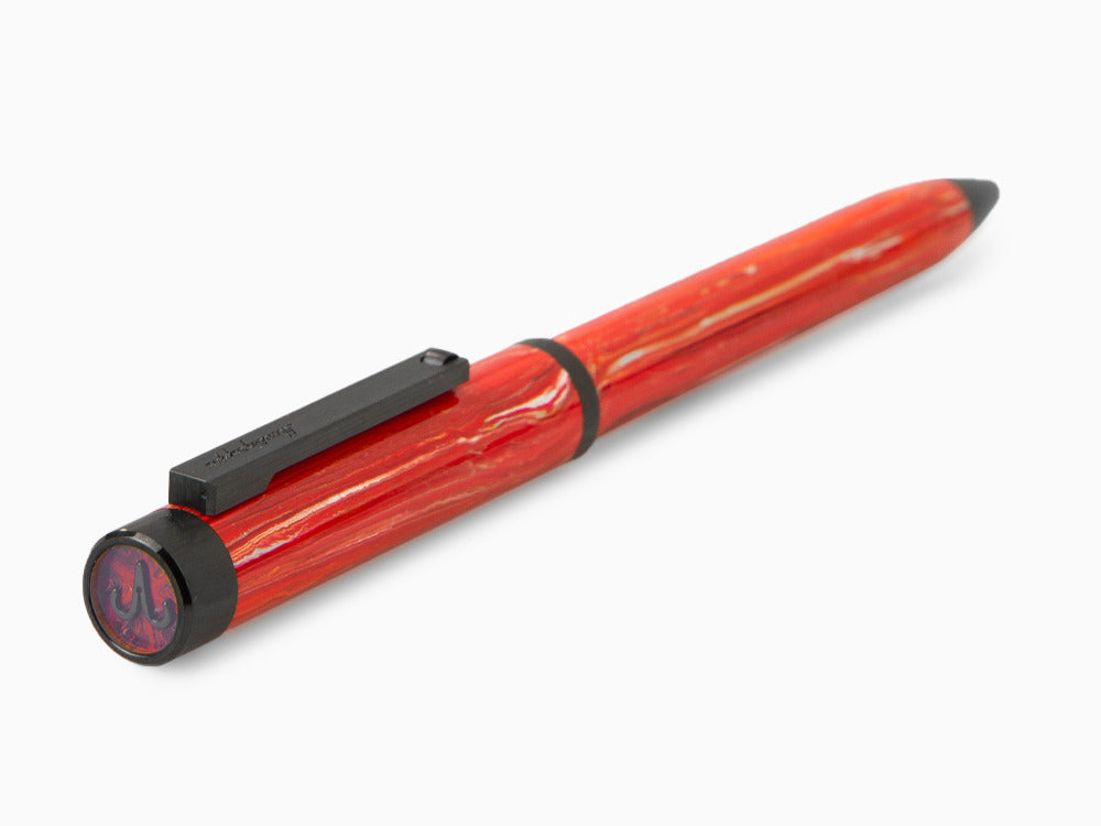 Montegrappa Zero Zodiac Aries Ballpoint pen, Red, Stainless PVD, ISZEZBIC-R3