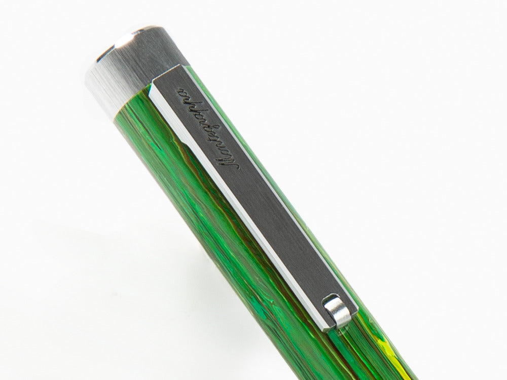 Montegrappa Zero Zodiac Virgo Ballpoint pen, Green, Stainless Steel, ISZEZBIP-G8