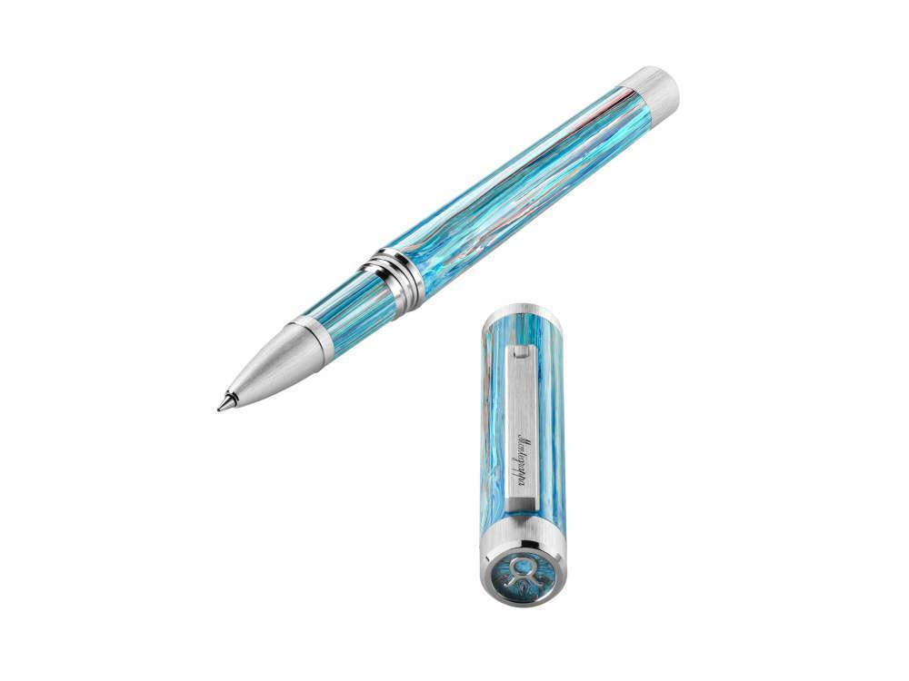 Montegrappa Zero Zodiac Taurus Rollerball pen, Montegrappite, Blue, ISZEZRIP-A1