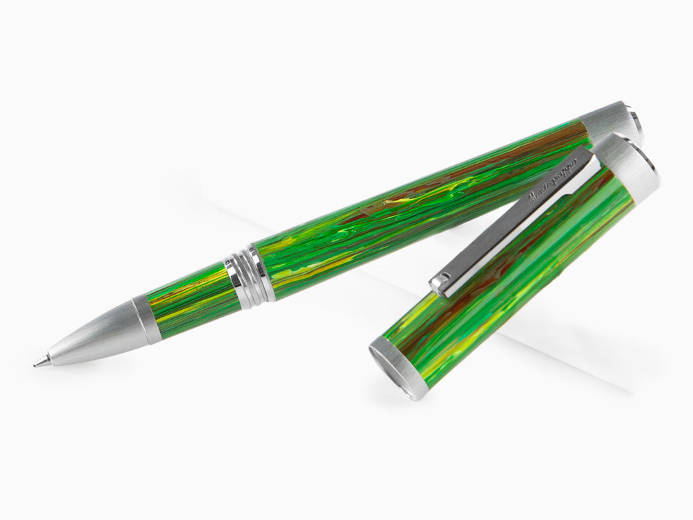 Montegrappa Zero Zodiac Virgo Rollerball pen, Green, Steel, ISZEZRIP-G8