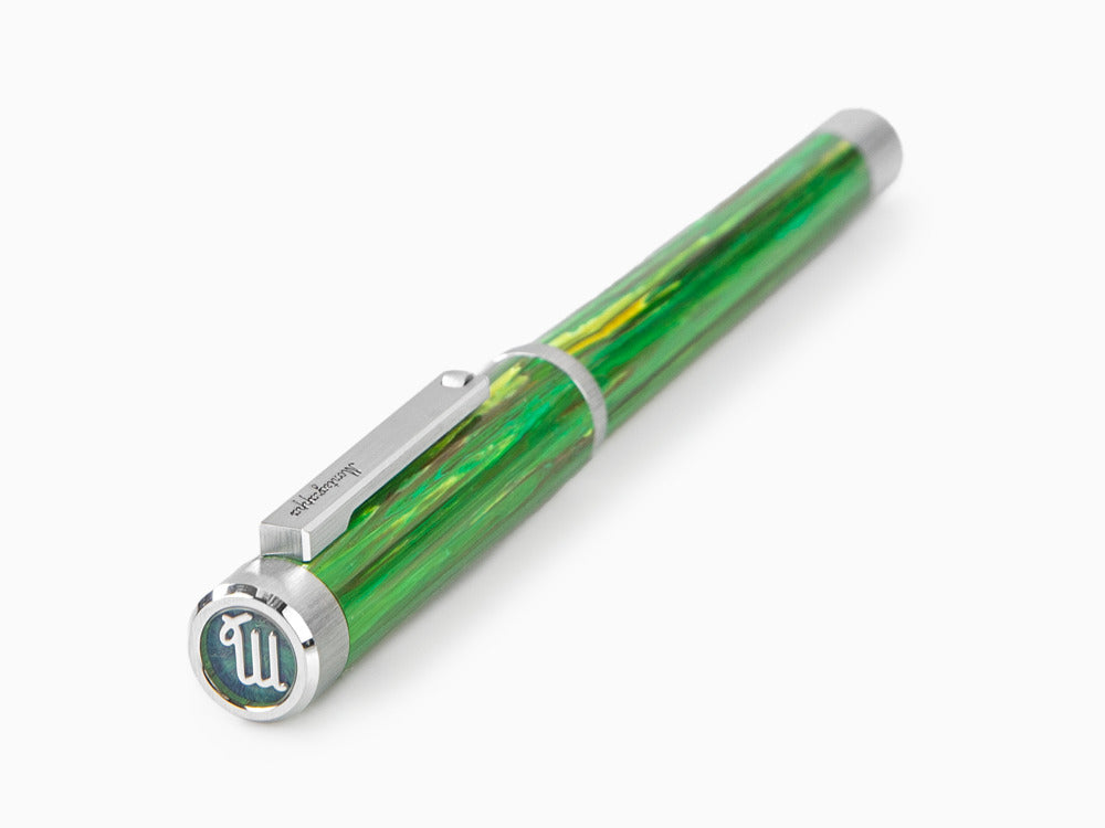 Montegrappa Zero Zodiac Virgo Rollerball pen, Green, Steel, ISZEZRIP-G8