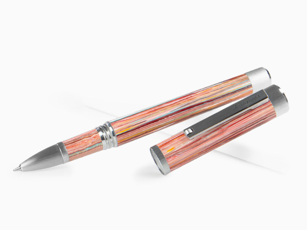 Montegrappa Zero Zodiac Pisces Rollerball pen, Pink, Steel, ISZEZRIP-S2