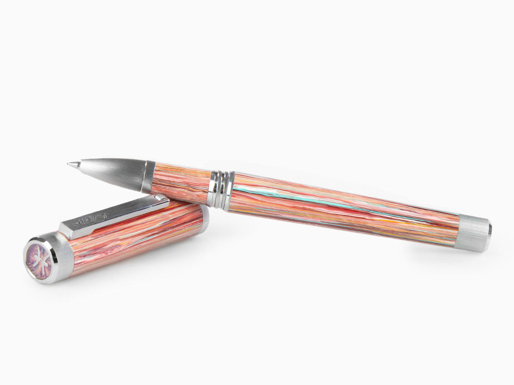 Montegrappa Zero Zodiac Pisces Rollerball pen, Pink, Steel, ISZEZRIP-S2