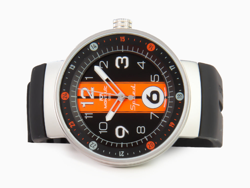 Montjuic Sport Quartz Watch, Stainless Steel 316L, Black, 43 mm, MJ1.0801.S